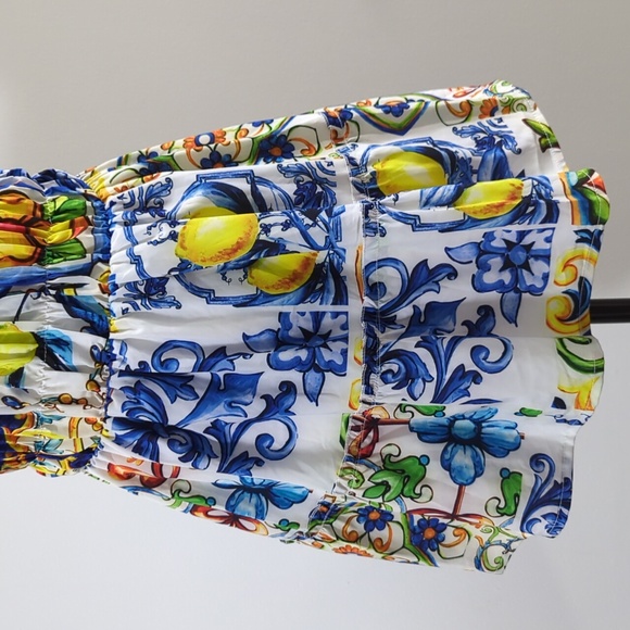 Flowy Floral Lemon Tank Top - Picture 8 of 12